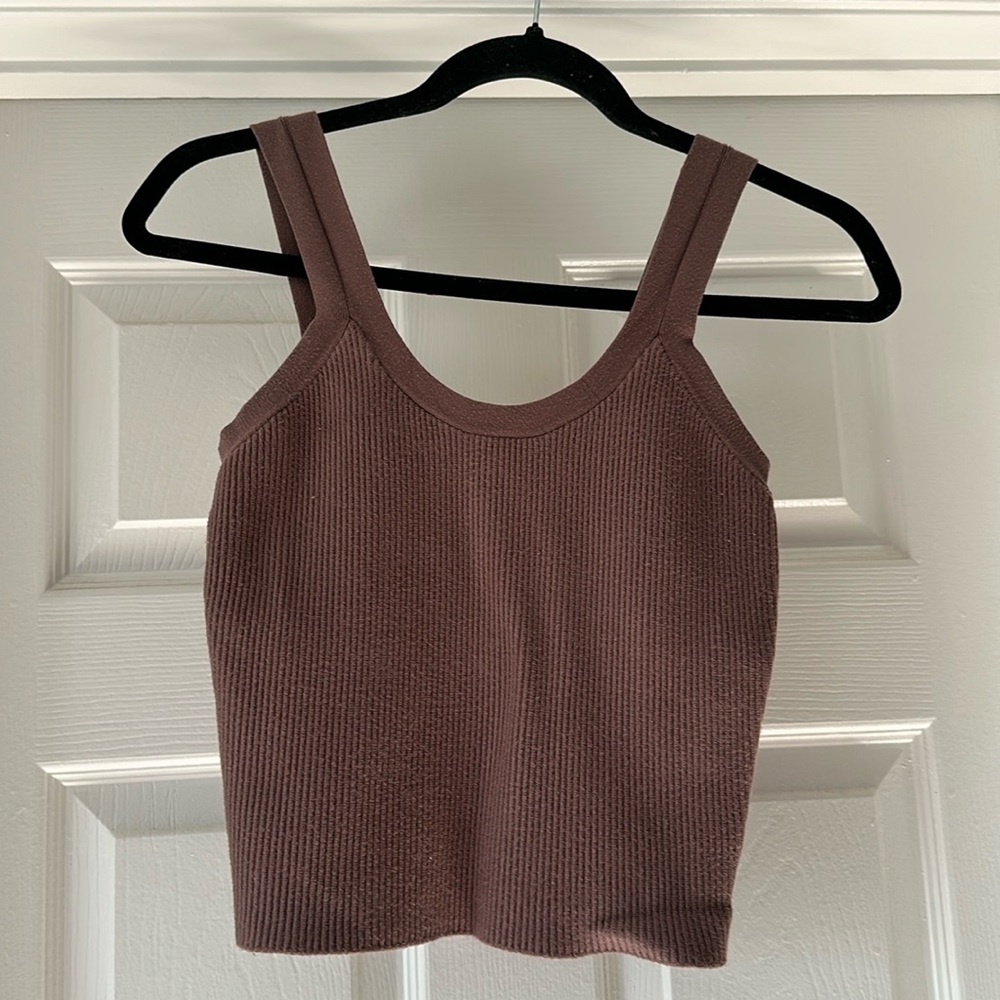 A&F Ribbed Scoop Neck Tank